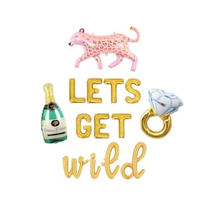 Lets Get Wild Bachelorette Party Decor Wild Bachelorette Balloons Wild Bach Party Decorations Bachelorette Decor Bachelorette Decorations
