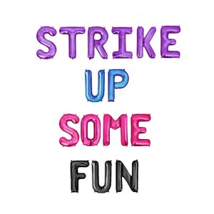 Strike Up Some Fun Balloons Bowling Birthday Party Decorations Bowling Themed Girls Birthday Party Decor Balloon Banner Bowling Alley Party