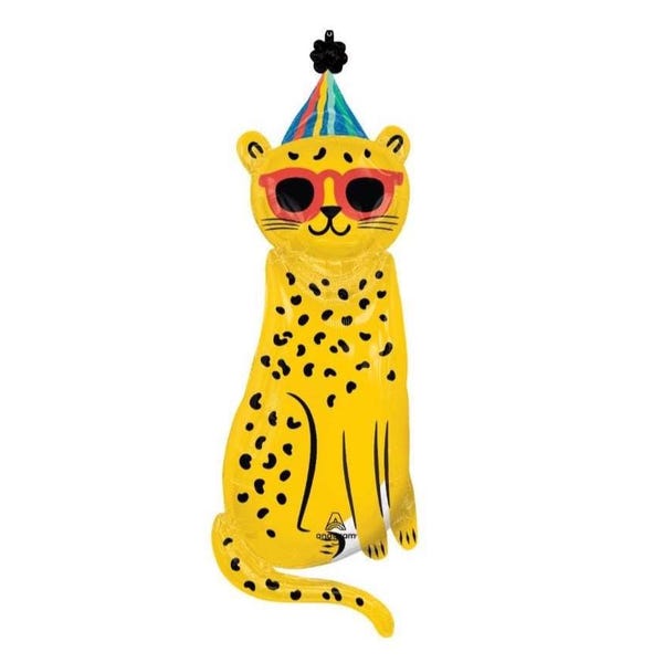 Party Animal Balloon Cheetah Birthday Party Decorations Leopard Balloons Animal Party Hat Sunglasses Birthday Decor For Boys and For Girls