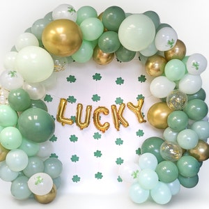 Lucky One Balloon Garland Kit St Patricks Day Arch 1st Birthday Party Decor St Patricks Day Baby Shower Party Decorations Boy Pastel Green