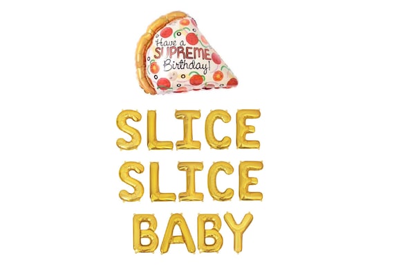 Pizza Party Decorations Pizza Party Balloons Kids Pizza Etsy