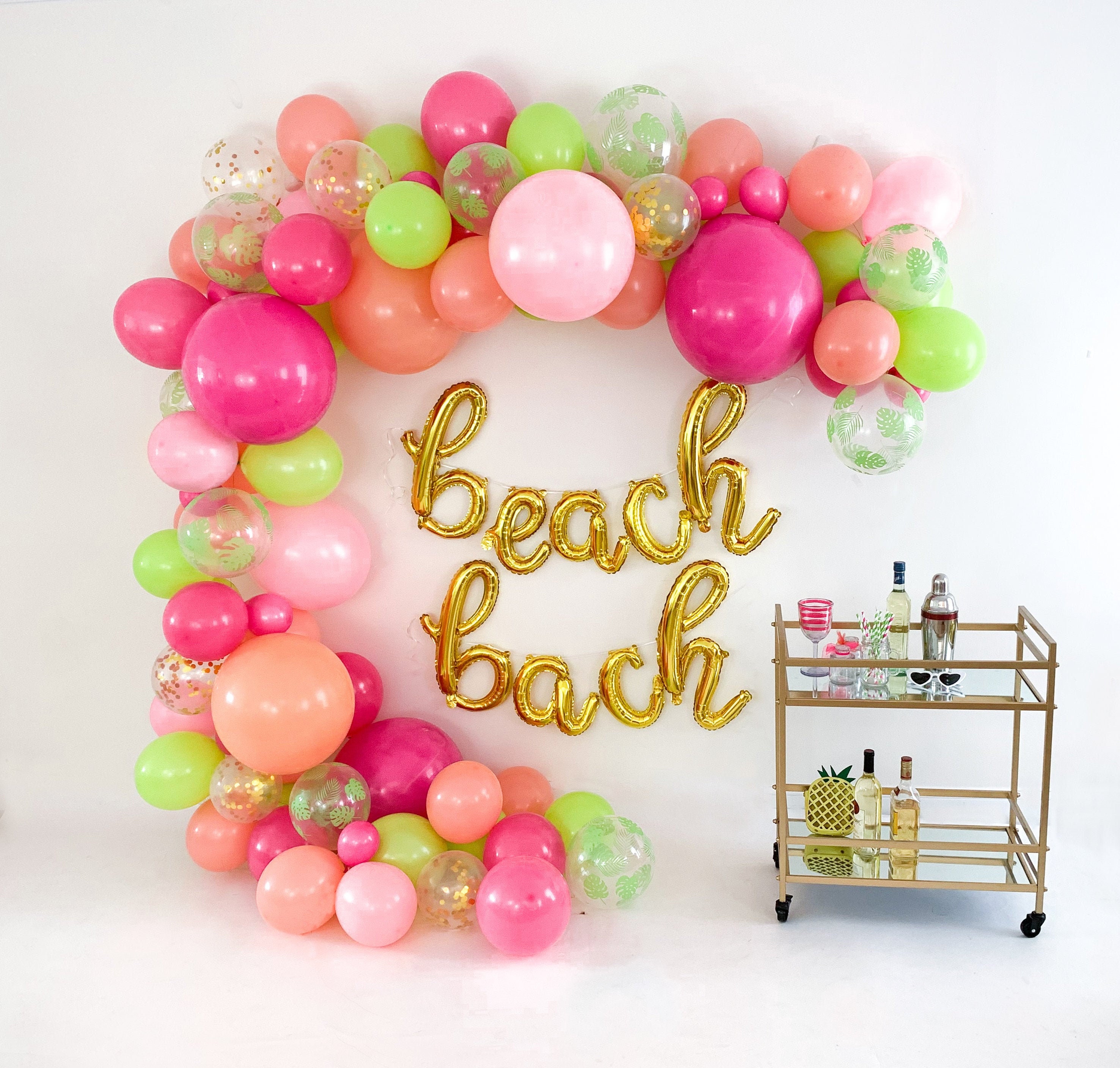 Tropical Balloon Garland Kit Beach Bach Balloon Arch Flamingo Baby