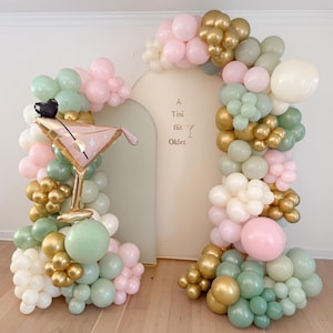 A Tini Bit Older Birthday Party Olive Martini Balloon Arch Party Decor Bridal Shower Baby Shower Decorations Bachelorette Balloon Garland