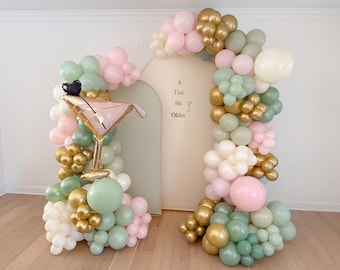A Tini Bit Older Birthday Party Olive Martini Balloon Arch Party Decor Bridal Shower Baby Shower Decorations Bachelorette Balloon Garland