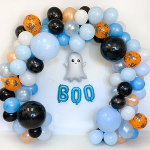 Halloween Balloon Garland Halloween Balloon Arch Halloween Balloon Installation Kit Little Boo Party Decorations Baby Shower Spooky One Boy