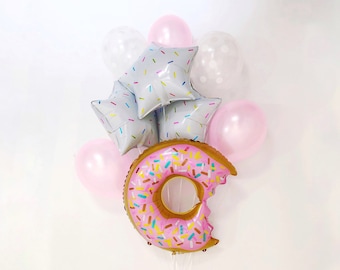 Donut Grow Up Party Donut Balloons Donut Balloon Bouquet Kit Donut Birthday Party Balloons