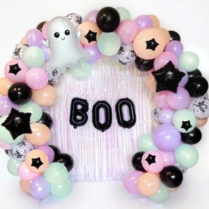 Halloween Balloon Garland Spooky One Balloon Arch Halloween Balloon Installation Kit Halloween Party Decorations Halloween Baby Shower Girl