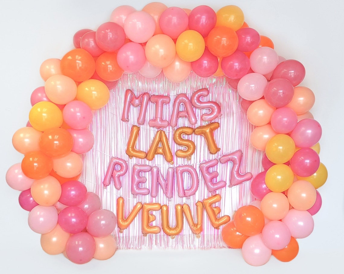 Last Rendez Veuve Bachelorette Party Balloon Garland Decor Veuve Before ...