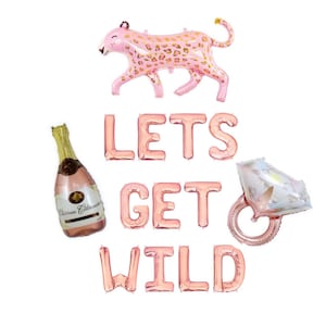Lets Get Wild Bachelorette Party Decor Wild Bachelorette Balloons Wild Bach Party Decorations Bachelorette Decor Bachelorette Decorations