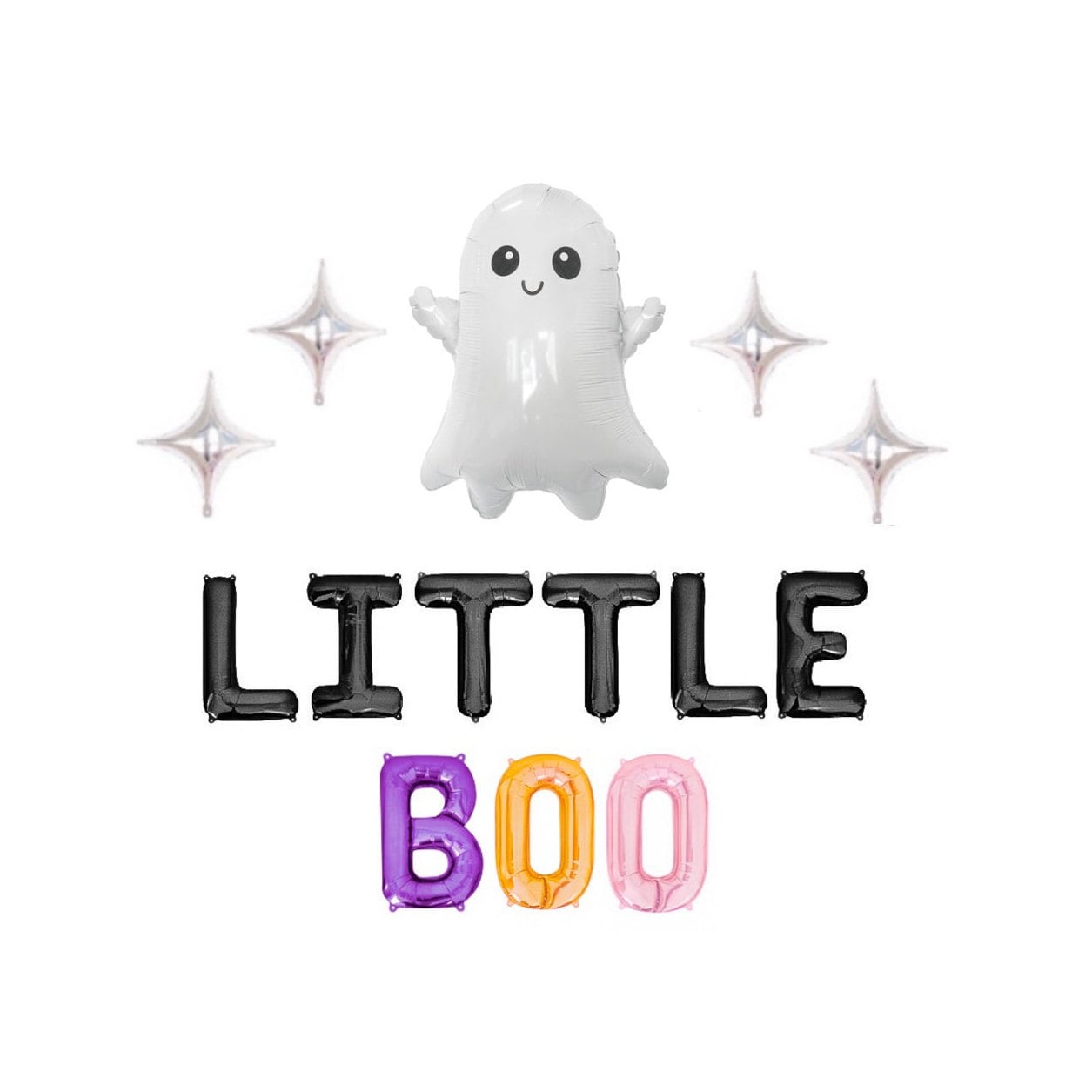 Little Boo Balloon Banner Halloween Baby Shower Halloween Themed Gender Reveal Baby is Brewing Halloween Baby Shower Decor