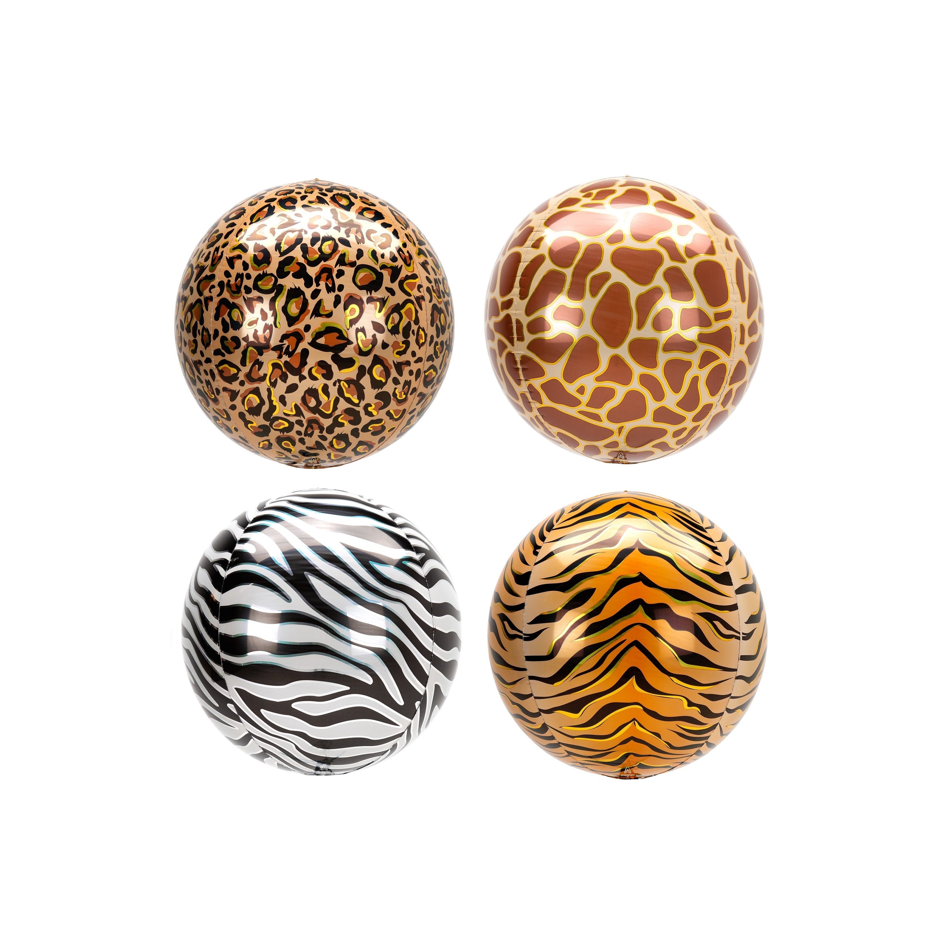 16 in Jungle Balloon Orbz Safari Birthday Party Decorations Lion Leopard Giraffe Zebra Cheetah Tiger Zoo Animals Jungle