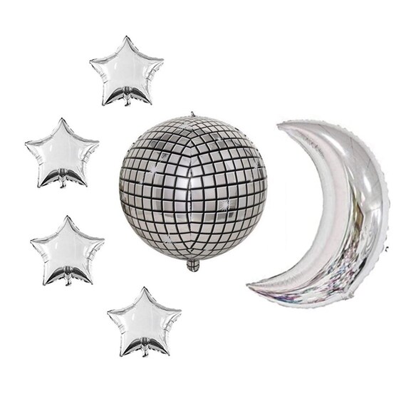 Disco Ball Stars Moon Balloons Disco Cowgirl Space Cowgirl Etsy 日本