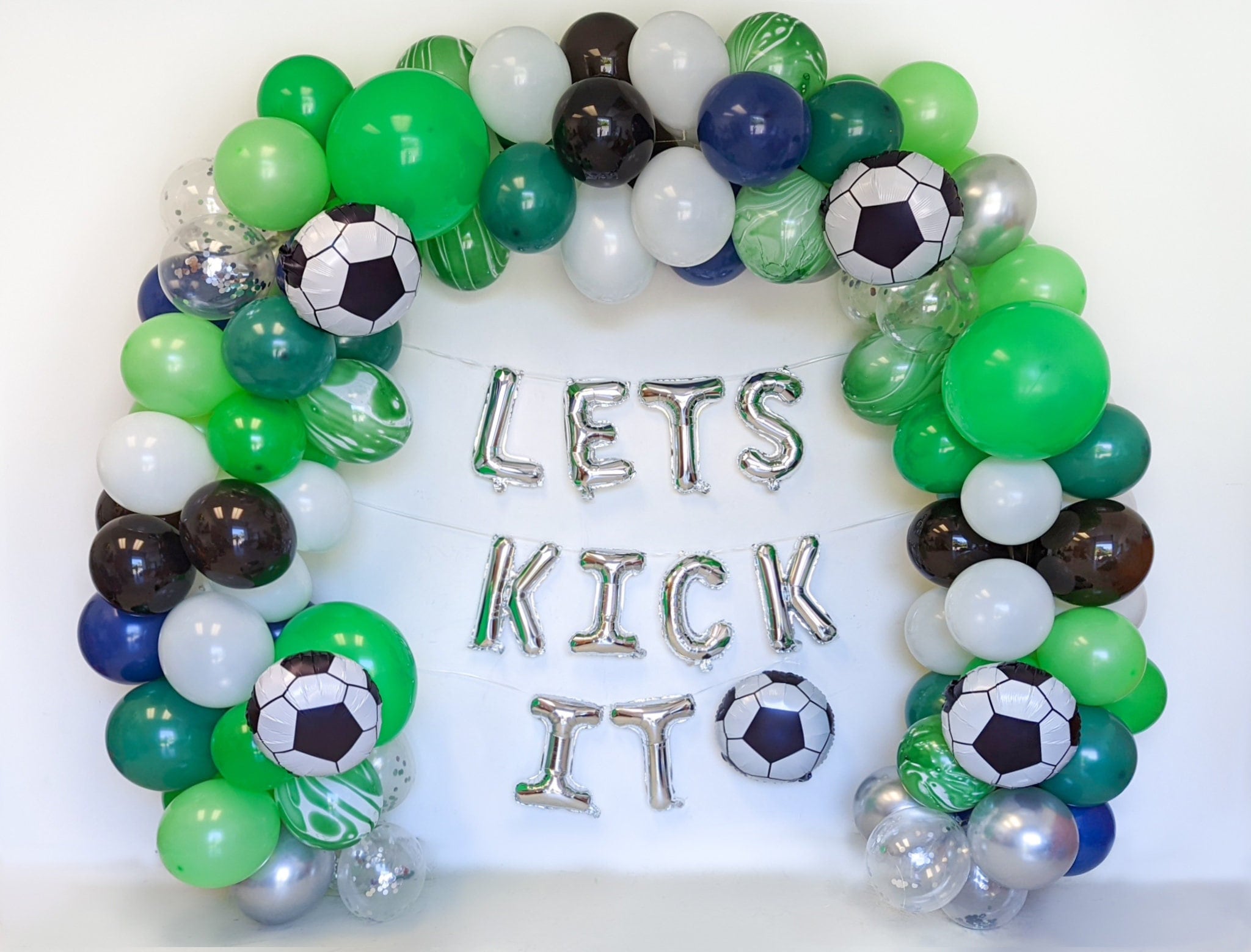 SOCCER PARTY ⚽ balloon decoration ideas ✨ balloon garland tutorial 