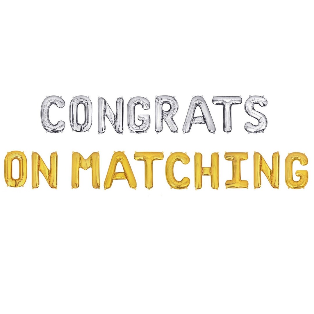 Congrats on Matching Banner Match Day Sign Med School Match Day