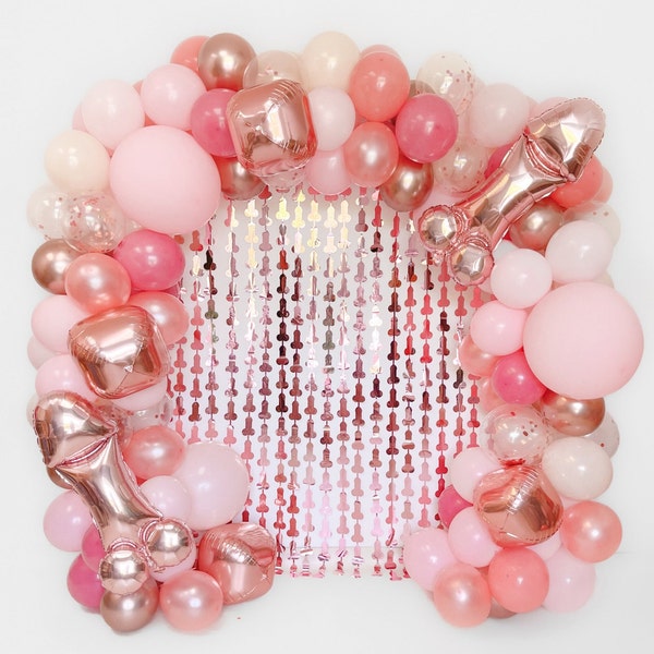 Willy Penis Balloons Bach That Ass Up Balloon Arch Kit Rose Gold Balloon Garland Kit Bachelorette Party Decorations Bachelorette Party Decor