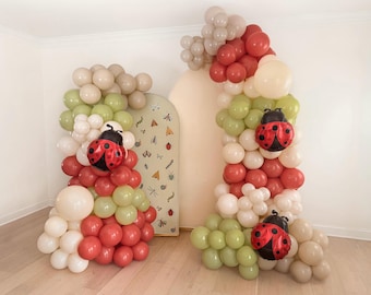 Ladybug Balloon Garland Balloon Arch Ladybug Birthday Party Decorations Kids Birthday Party Lovebug Baby Shower Supplies Insects Bugs Decor