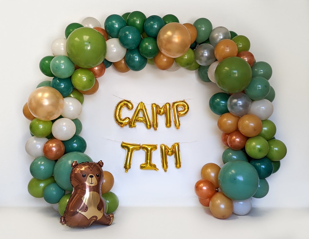 Happy Camper Birthday Party Camping Party Camping Balloon Garland Camp happy-camper-birthday-party-camping-party-camping-balloon-garland-camp