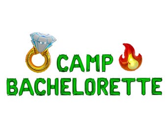 Camp Bachelorette Letter Balloon Kit Bachelorette Party Decorations Camping Balloons Camp Bachelorette Summer Camp Trap Bachelorette Camping