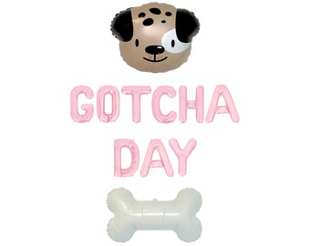 Gotcha Day Letter Balloon Kit Dog Adoption Party Balloon Banner Puppy Adoption Party Decor Dog Gotcha Day Party Decorations Party Supplies