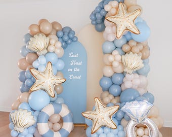 Last Toast On The Coast Bachelorette Party Beach Bachelorette Balloon Arch Coastal Grandma Shell Decorations Coastal Cowgirl Party Favors