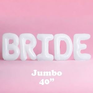 Bride Jumbo Letters Rose Gold Bachelorette Party Decor Bach Party Decorations Bachelorette Balloons Decor Bach Balloons Balloon Banner Bride