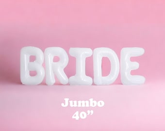 Bride Jumbo Letters Rose Gold Bachelorette Party Decor Bach Party Decorations Bachelorette Balloons Decor Bach Balloons Balloon Banner Bride