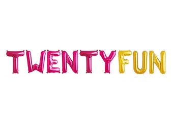 21st Birthday Party Balloons 21st Birthday Decor 21st Birthday Decorations Twenty First Birthday Party Balloon Letters Balloon Banner