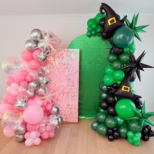 Good Witch Bad Witch Birthday Party Decorations Witch Balloon Arch Balloon Garland Party Decor Green and Pink Party Supplies Popular Kit