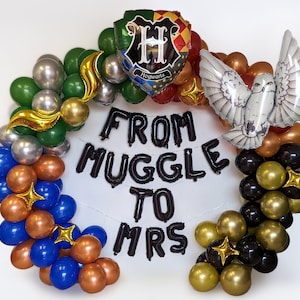 All-in-1 Harry Potter Balloons Garland Arch Kit with Bonus Snitch for Harry Potter Birthday Decorations – Harry Potter Party Supplies for Hogwarts