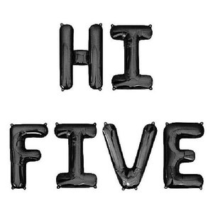 Hi Five Balloon Banner 5th Birthday Party Decorations Fifth Birthday Party Balloons 5 Party Decor Kid Birthday Balloons High Five Decoration