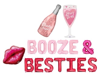 Galentines Day Party Balloons Valentines Day Party Decorations Rose Gold Balloons Galentines Party Valentines Party Decor Balloon Banner