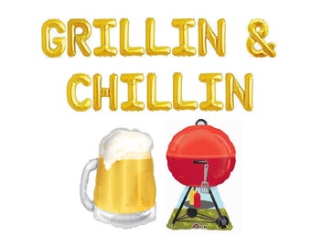 Birthday BBQ Party Decor BBQ Party Decorations BBQ Party Balloons Grill Party Decor Summer Pool Party Grill Out balloon banner Backyard bbq