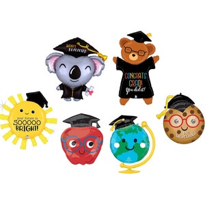 Graduation Party Balloons Grad Party Decorations Pre-K Grad Decor 1st Grade Grad Decor Elementary School Grad Decor Graduation Party Decor