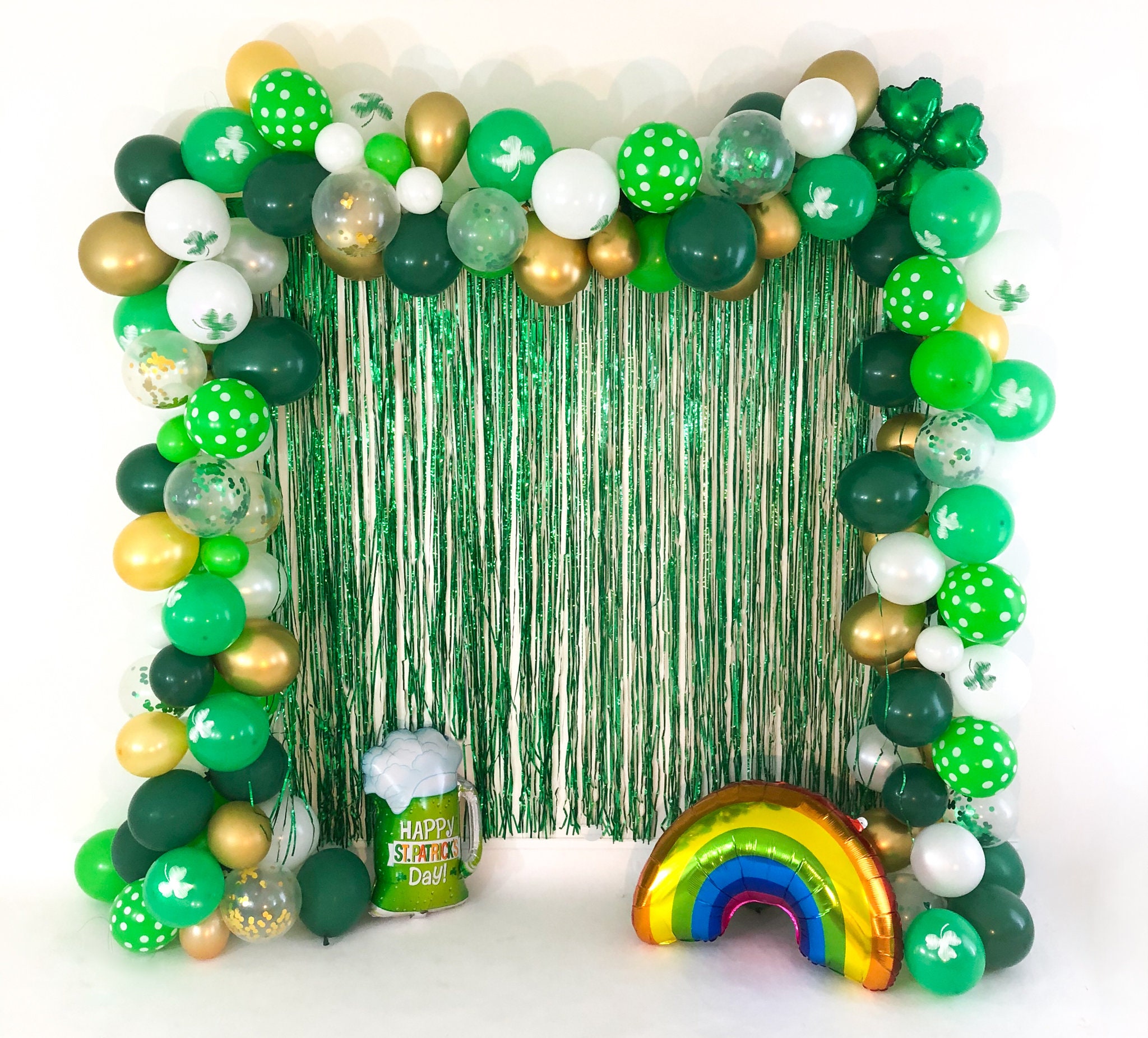 Lucky One Balloon Garland St Patricks Day 1st Birthday Party Decor