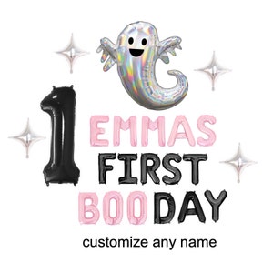 First Booday Balloon Banner Halloween First Birthday Halloween 1st Birthday Party Little Boo Birthday Fall 1st Birthday Decorations Spooky