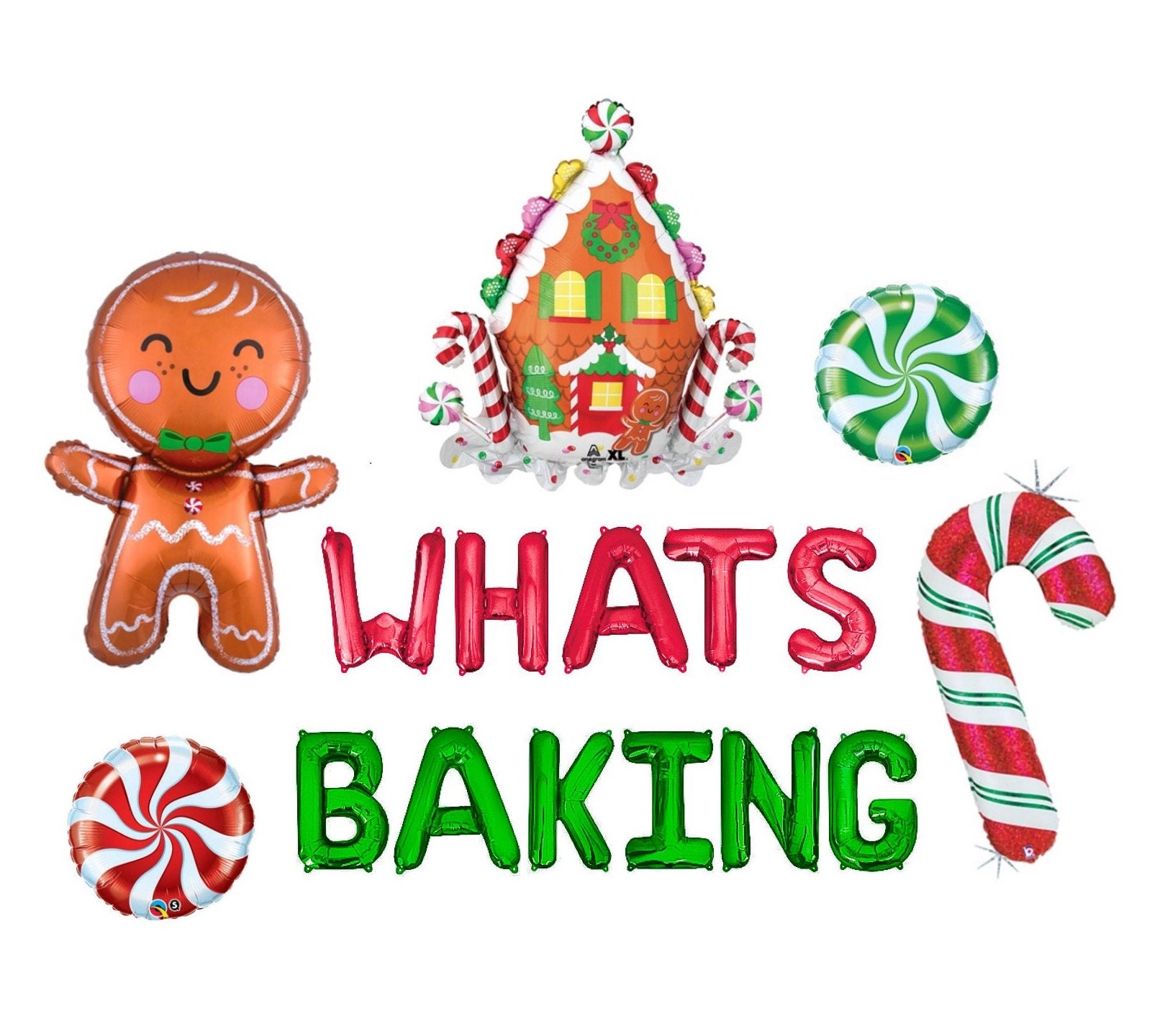Weihnachts-Fotohintergrund 'Baby-Geschlechts-Enthüllung' – 2,1x1,5 M, Cookie-Lebkuchen-Design