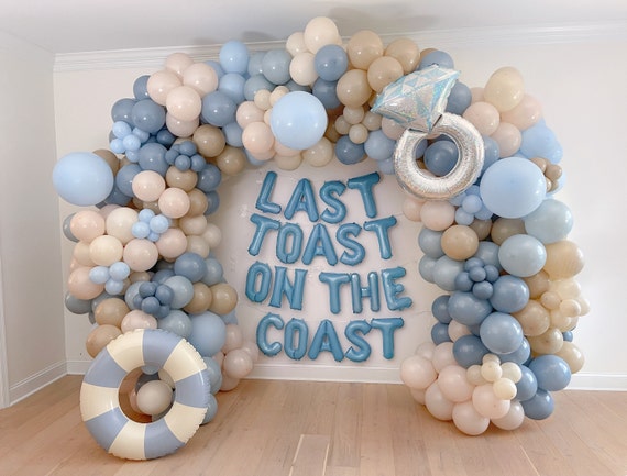 Last Toast On The Coast Bachelorette Party Beach Bachelorette Balloon Arch Coastal Grandma Party Decorations Coastal Cowgirl Party Favors