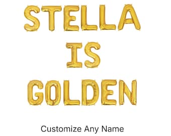 Golden Birthday Custom Balloon Balloon Golden Birthday Party Decor Golden Birthday Decorations Golden Birthday Happy Golden Birthday Balloon