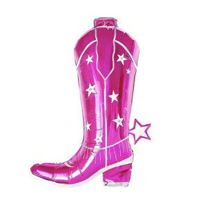 Pink Cowgirl Boots Balloons Pink Cowboy Boots Boot Balloons Nash Bash Boot Balloons Nashville Bachelorette Party Austin Western Bach Party