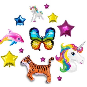 90s Rainbow Birthday Balloons and Inflatable Rainbow Balloon Set Rainbow Party Decor Unicorn Birthday Party Decorations Bachelorette Party