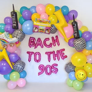 Bach To the 90s Balloons 80s 90s Balloon Arch Kit Back to the 90s Balloon Garland Kit Bachelorette Party Decorations 90s Bachelorette Party