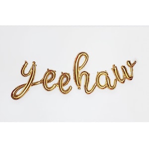 Yeehaw Balloon Banner Cowgirl Bachelorette Party Decorations Western Birthday Party Decor Cowgirl Balloons Rodeo Party Birthday Balloons