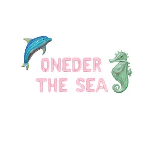 Oneder The Sea Letter Balloon Kit 1st Birthday Party Balloon Banner First Birthday Party Decor Ocean Birthday Party Sea Creatures Balloons