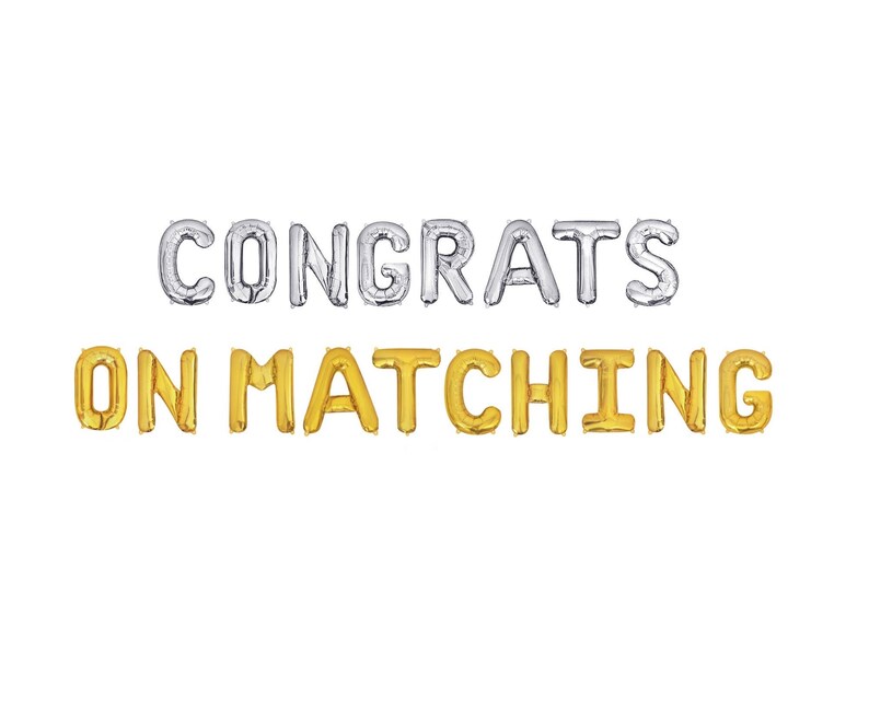 Congrats on Matching Banner Match Day Sign Med School Match Etsy