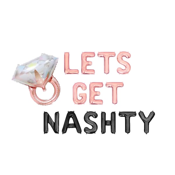 Lets Get Nashty Balloons Nash Bash Nashville Bachelorette Party Decor Nashville Bach Decor Banner Kit Bachelorette Party Decorations