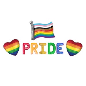 Pride Balloon Banner Gay Pride Flag Gay Pride Decor Gay Pride Month Pride Party Decorations Pride Party Decor Progress Flag Rainbow