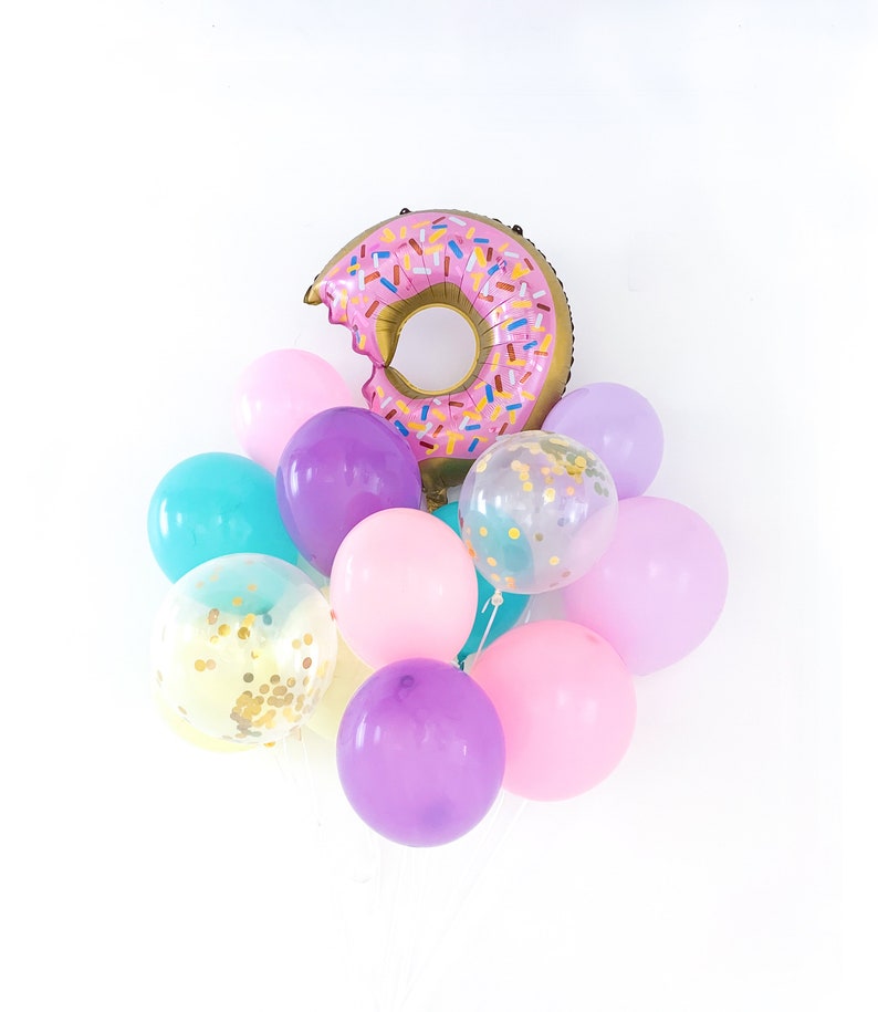 Donut Grow up Party Donut Balloons Donut Balloon Bouquet Kit - Etsy