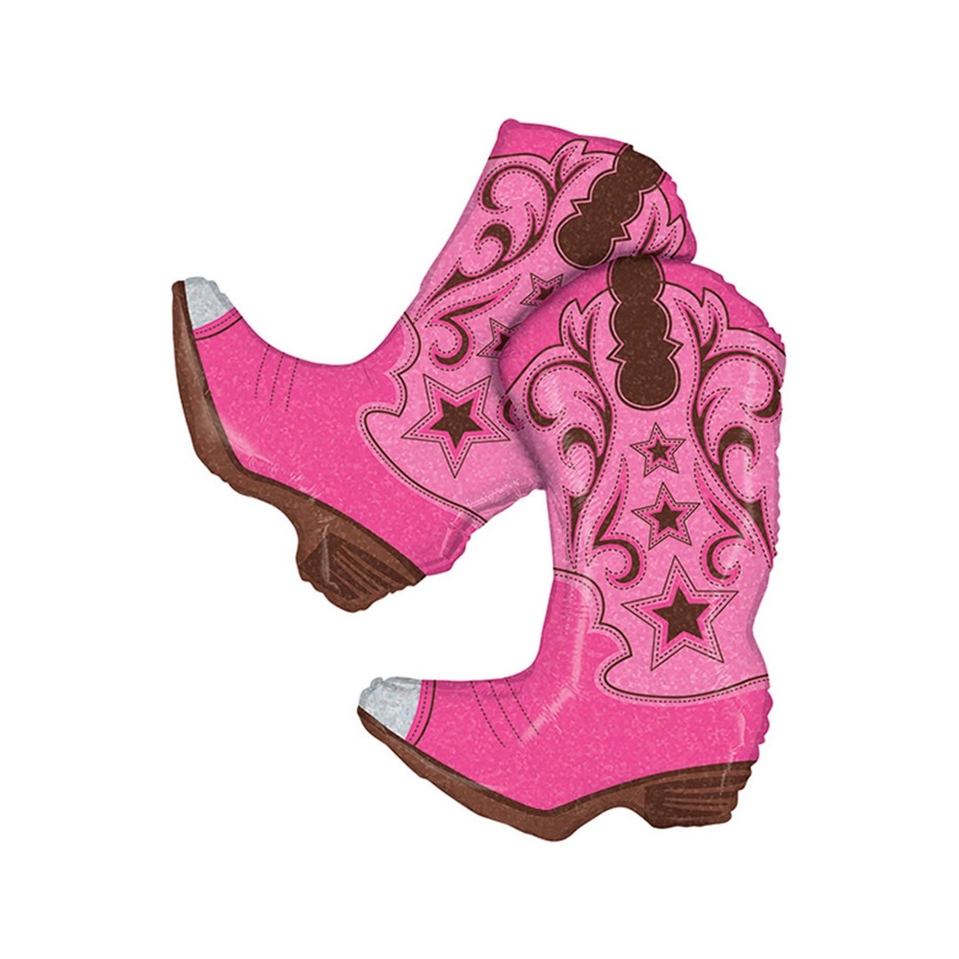 Pink Cowgirl Boots Balloons Pink Cowboy Boots Boot Balloons - Etsy