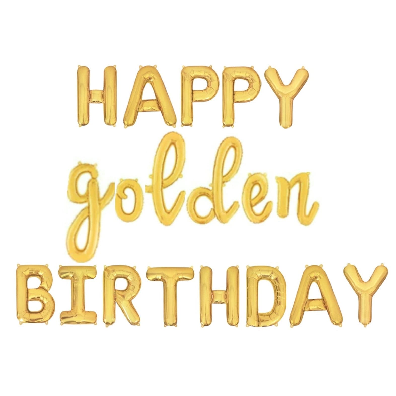 Golden Birthday Balloons Golden Birthday Party Decor Golden - Etsy