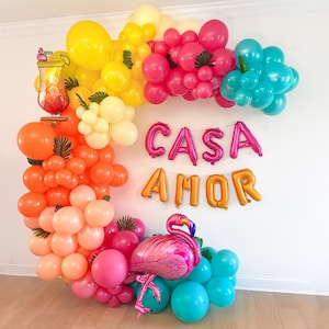 Casa Amor Island Bachelorette Party Balloon Arch Kit Island Bachelorette Decorations Decor Backdrop Island Tropical Beach Bach